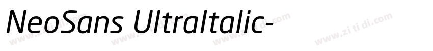 NeoSans UltraItalic字体转换